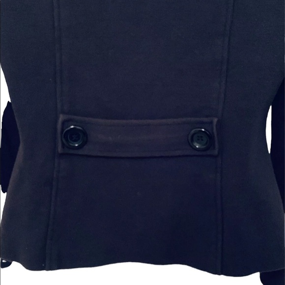 Inc International Concepts Black Pea Coat Jacket Women M Medium - Picture 2 of 3